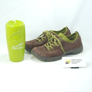 Dansko Elise Casual Oxford Shoe Womens Size 7 37 7701062000 Brown w/ Travel Mug